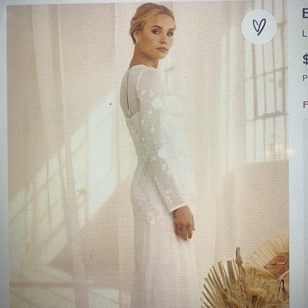 Everlasting Devotion White Beaded Long Sleeve Maxi Dress Wedding Dress
